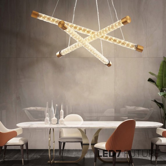 Loft Industry Modern - Diamond Rope Chandelier